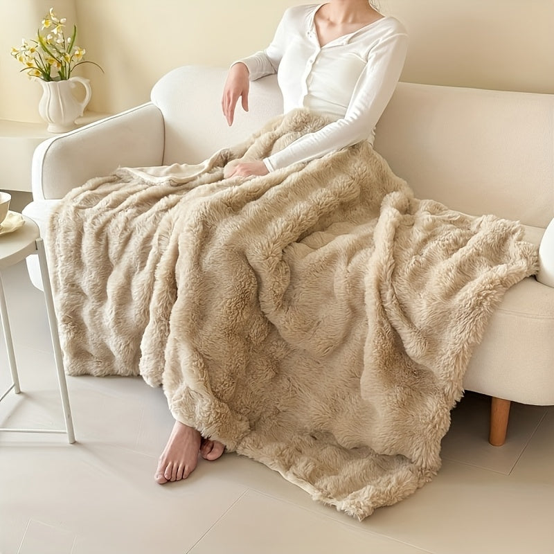 Plaid de canapé, 200 × 230 cm, 4 coloris — plaid chaud canapé