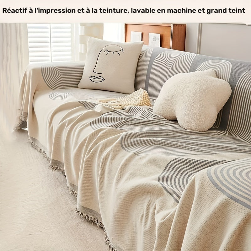 Housse de canapé, 180 × 380 cm, 4 coloris, très chaud, visuel complémentaire