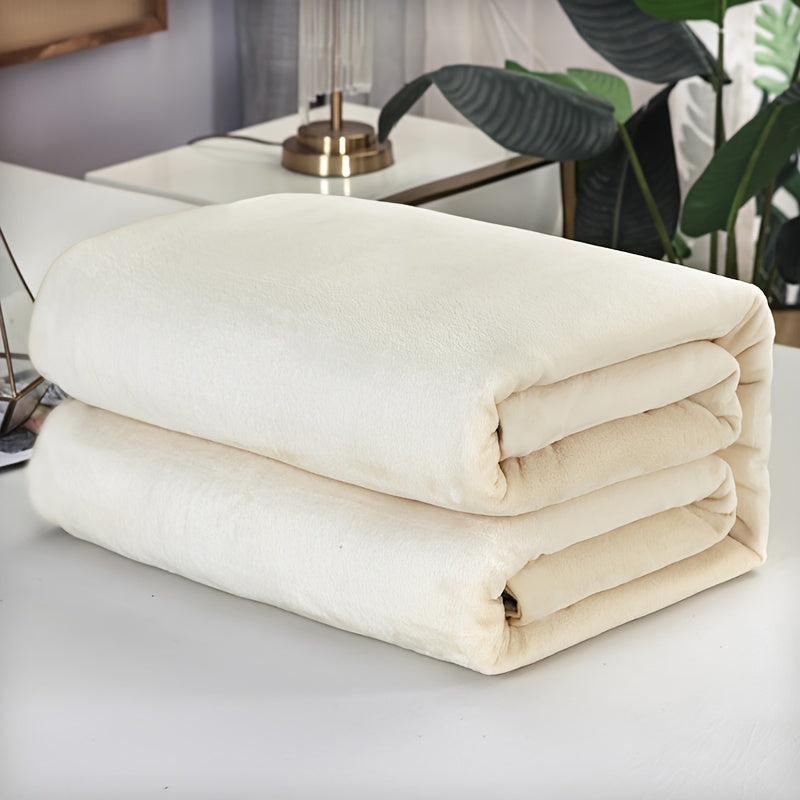 Plaid de canapé en flanelle, 200 × 230 cm, 11 coloris, visuel produit
