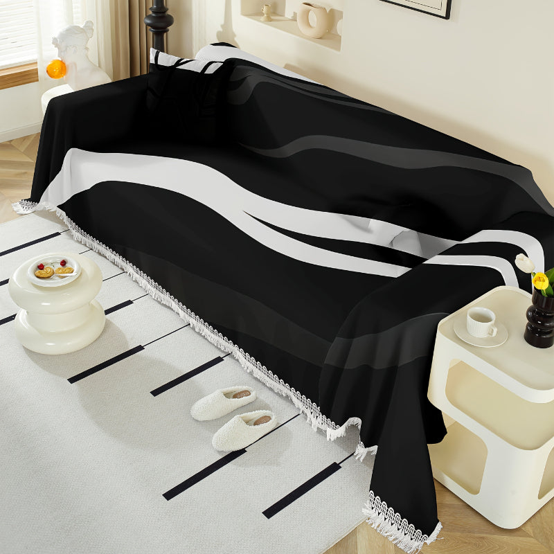 Plaid de canapé en peluche, mi-saison, style moderne, 200 à 250 g/m²