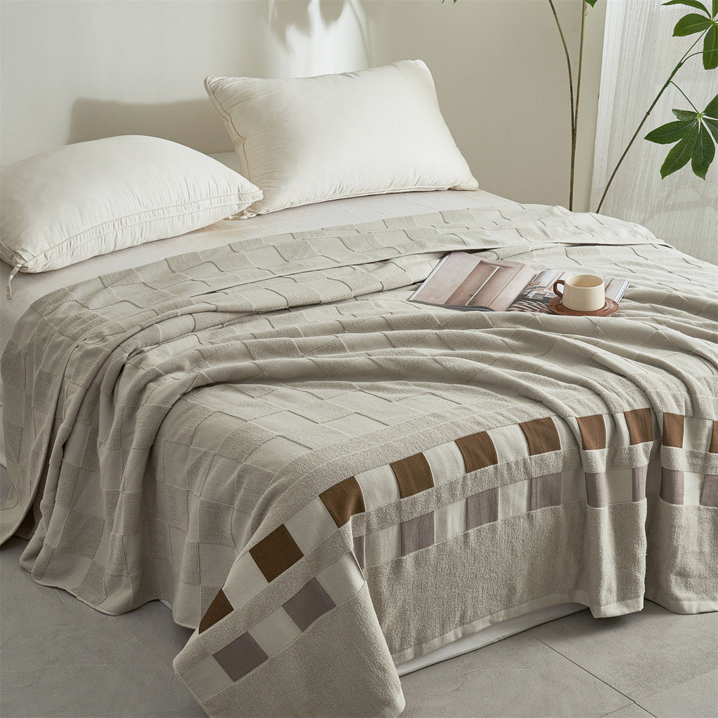Plaid de canapé en coton, 150 × 200 cm, 1 taille : 150 × 200 cm