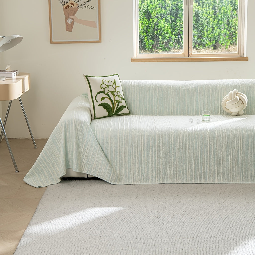 Housse de canapé, 180 × 340 cm, 4 coloris, chaud, détail du tissage