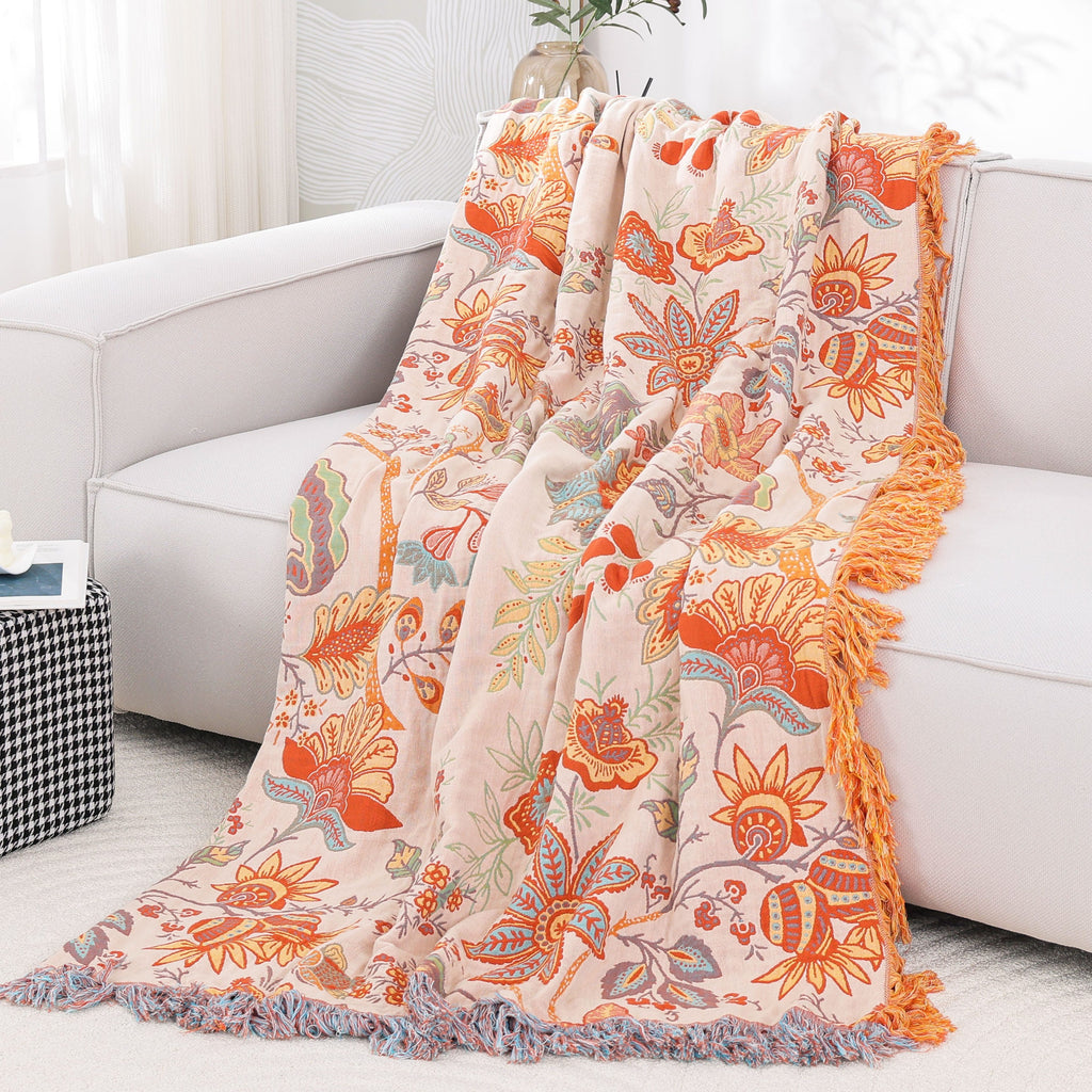 Plaid de canapé en coton, 200 × 230 cm, chaud — plaid chaud canapé
