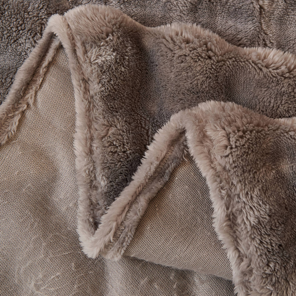 Housse de canapé en flanelle, 180 × 340 cm, 5 coloris, détail du tissage
