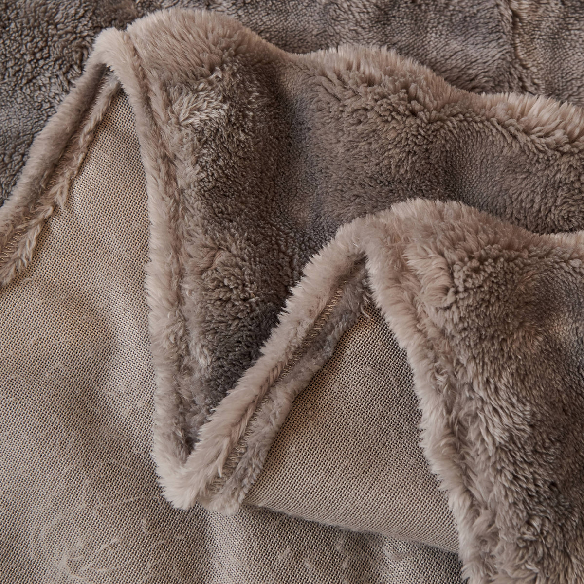 Housse de canapé en flanelle, 180 × 340 cm, 5 coloris, détail du tissage