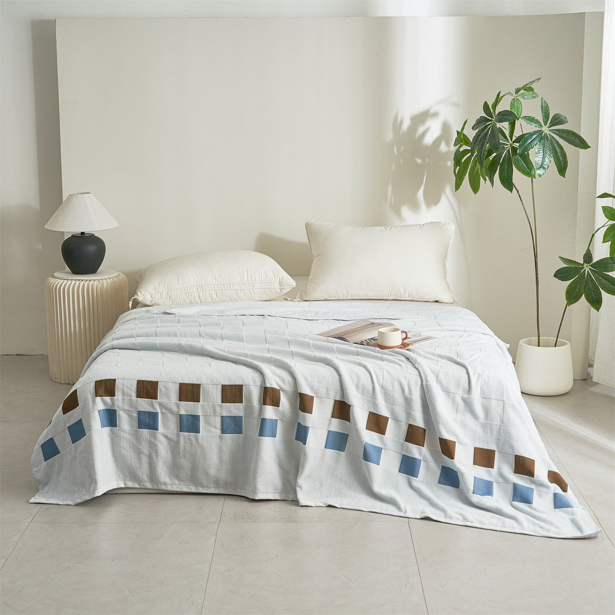 Plaid de canapé en coton, 150 × 200 cm — plaid chaud canapé