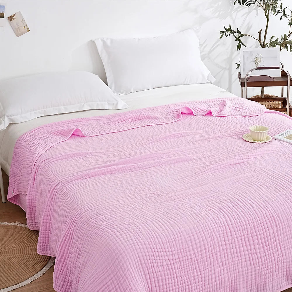 Plaid en mousseline pour adultes, 100% coton, visuel produit