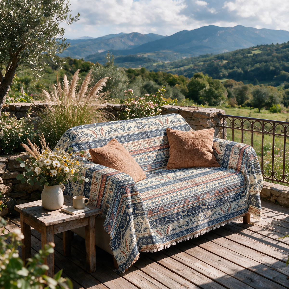 Plaid de canapé, 180 × 300 cm — grand plaid canapé