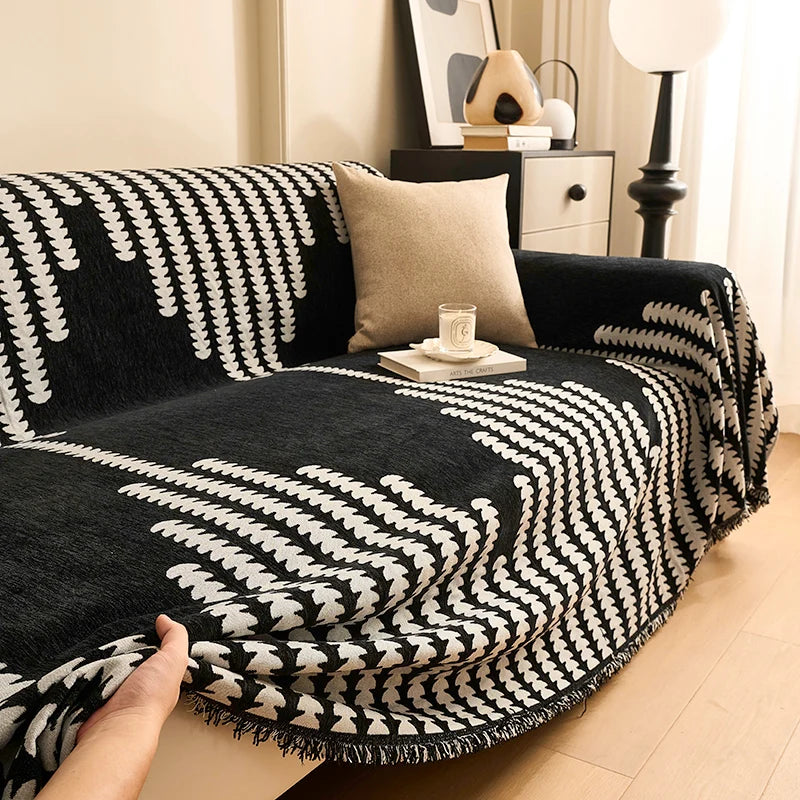 Plaid de canapé, 180 × 400 cm, 6 coloris, illustration produit