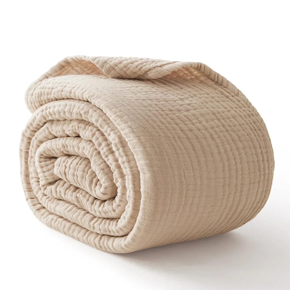 Plaid en mousseline pour adultes, 100% coton — photo du produit