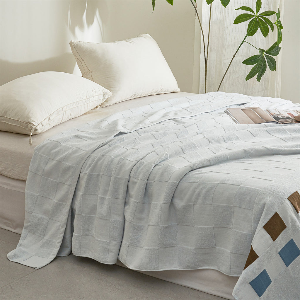 Plaid de canapé en coton, 150 × 200 cm, visuel produit