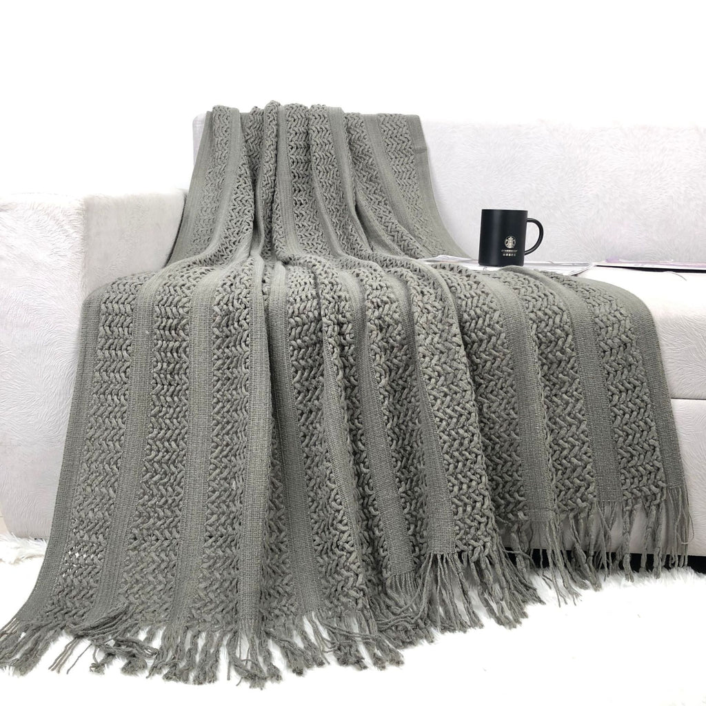 Plaid de canapé, 127 × 180 cm, disponible en 7 coloris