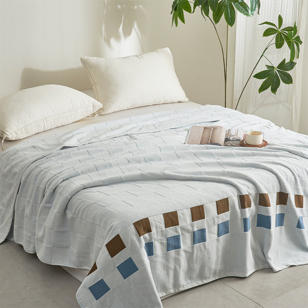 Plaid chaud canapé : Plaid de canapé en coton, 150 × 200 cm