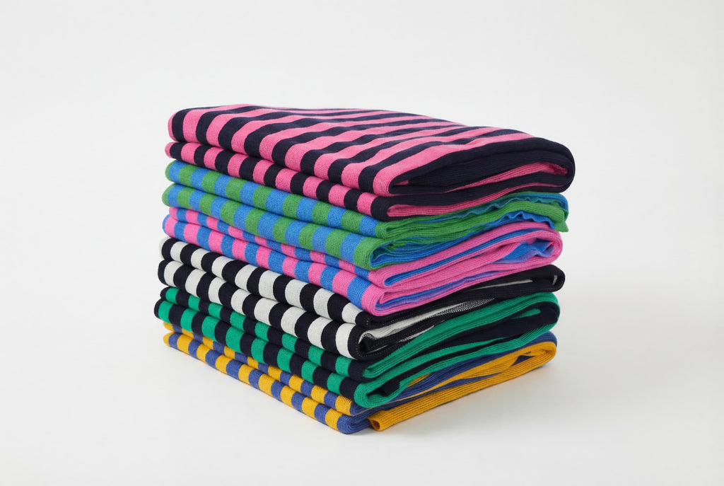 Plaid de canapé à rayures, 130 × 160 cm