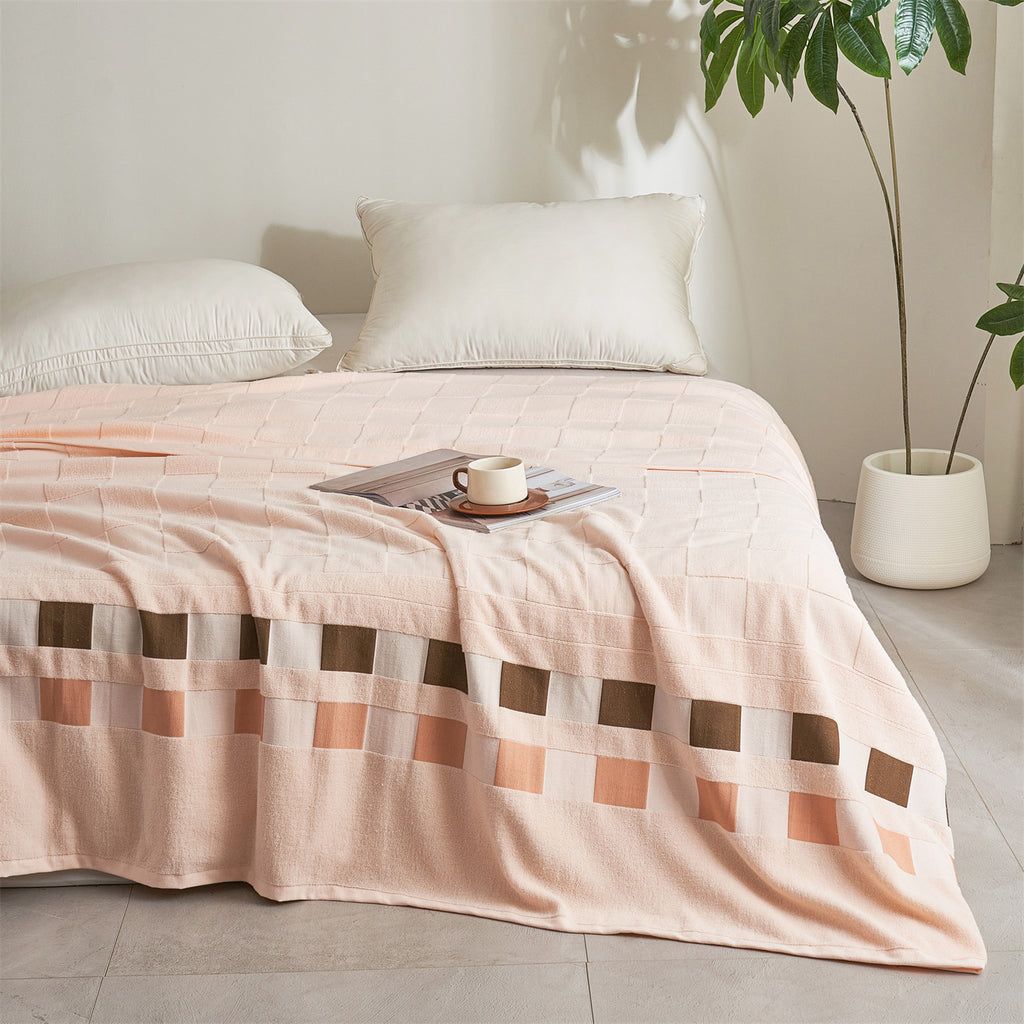 Plaid de canapé en coton, 150 × 200 cm, 300 à 330 g/m²