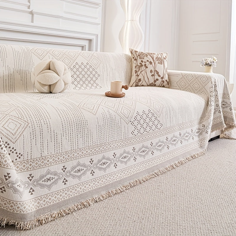 1 Housse de canap bohme Housse de canap adapte aux animaux de compagnie Housse de canap universelle pour toutes les saisons Protecteur de meubles pour chambre  coucher salon dcoration intrieure Housse de couette Serviette