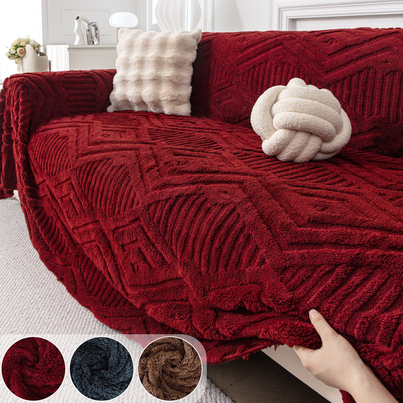 1 Housse de canap une housse de canap en velours de polyester une pice idale pour les fauteuils individuels les canaps 2 places 3 places 4 places et les canaps modulaires Elle est dote dune couverture de style minimaliste moderne paisse et
